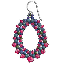 Starry Sky Berry Bead Earring Instructions